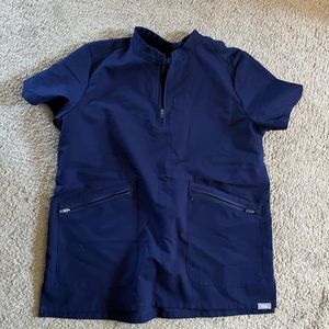 Figs limited edition scrub top in Navy
